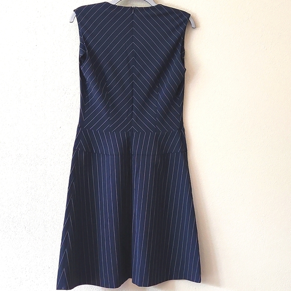 Moda International VS Navy Striped Dress NWOT - Picture 4 of 6